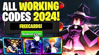 NEW ALL WORKING CODES FOR ANIME CARD BATTLE IN 2024 ROBLOX ANIME CARD BATTLE CODES [upl. by Llerroj]