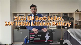 2023 EU Best Seller 24V 100Ah Lithium Battery [upl. by Waechter]