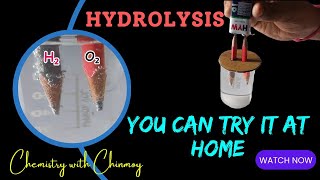 Water Hydrolysis at Home Easy Chemistry Experiment EasyChemistry118 [upl. by Tnecniv]