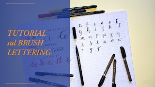 TUTORIAL  ESERCIZI per MIGLIORARE LA CALLIGRAFIA con il BRUSH LETTERING  PEN TEST  PASCHRI [upl. by Lledner]