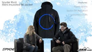 2013 Spyder Rival Mens Insulated Ski Jacket Review By Skiscom [upl. by Nosahc]