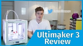 Ultimaker 3 Dual Extruder 3D Printer Review [upl. by Levine]