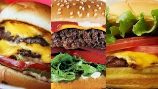 Top 10 Fast Food Hamburgers [upl. by Airotkciv]