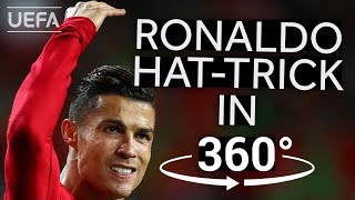 RONALDO hattrick against SWITZERLAND in 360° UNL FINALS HIGHLIGHTS [upl. by Aihsar570]