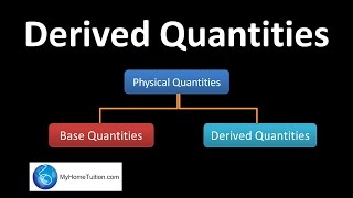 Derived Quantities  Introduction to Physics [upl. by Louth]