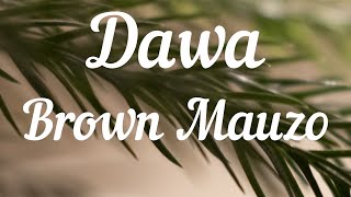 Brown Mauzo  Dawa  Lyrics Video  🎵 [upl. by Bautram]