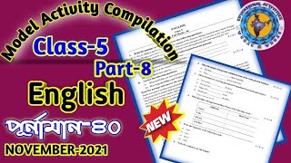 Class5 English Model Activity Task part 8 Model Activity Task class 5 November Activity Task [upl. by Daria]