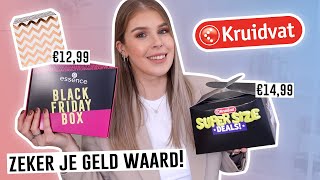 3x KRUIDVAT MYSTERY BOX BLACK FRIDAY UNBOXING 🖤  Make Me Blush [upl. by Latnahc]