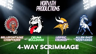 Bellefontaine High School Football 4 Way Scrimmage [upl. by Akimat]