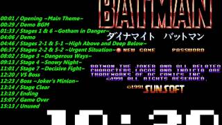 Nes Batman Return of the Joker Soundtrack [upl. by Ramuk]