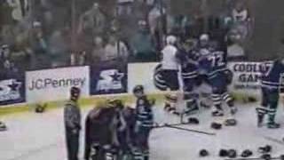 Clark vs Lacroix and Potvin vs Hextall Nov 10 1996 [upl. by Sanjiv]