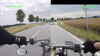 GoPro vs Dji Osmo Pocket no gimbal vs gimbal motorcycle [upl. by Otilrac]