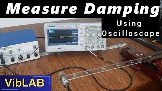 Internal Damping of beam by Logarithmic Decrement  science experiments  Vibration and DoM [upl. by Aydidey940]