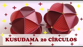 KUSUDAMA CÍRCULAR  ORIGAMI [upl. by Morentz]