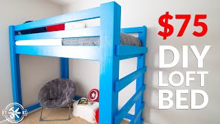 Build Your Kids Dream Bed from 2x4s  DIY Loft Bed [upl. by Iblok809]