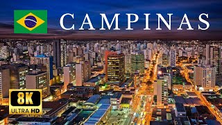 ▶️ CAMPINAS SP Brazil 🇧🇷  8K ULTRA HD  by Drone Footage [upl. by Htebesile]