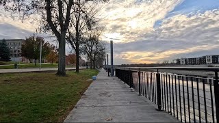 Cycling from Watervliet to Troy south Uncle Sam Bikeway Nov 4 2023 [upl. by Narol]