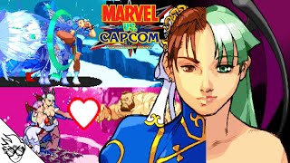 Marvel vs Capcom Clash of Super Heroes Arcade 1998 ChunLiMorrigan PlaythorughLongPlay [upl. by Llewej]