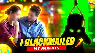 I BLACKMAILED MY PARENTS 😱🤣 FUNNY STORY  Garena Free Fire [upl. by Yhtomit]