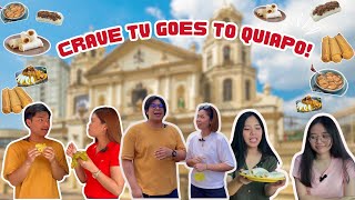 CRAVE TV GOES TO QUIAPO QuiapoFoodGuide HalalFood [upl. by Otrebireh403]