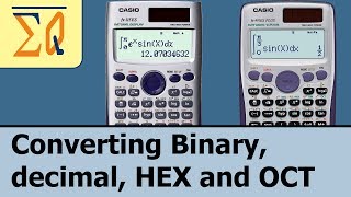 Casio Fx115es Casio Fx991es converting Binary Decimal hexadecimal and Octal [upl. by Adnopoz]