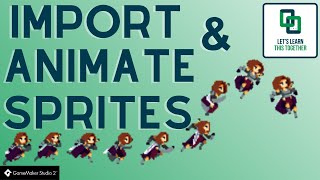 GameMaker Studio 23  Beginner Tutorial How to Import and Animate Sprites [upl. by Atikihs483]