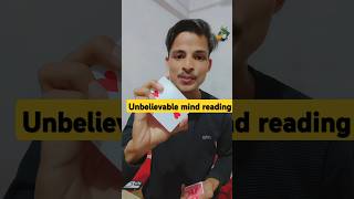 Unbelievable mind reading 😯  mind reading kaise hota hai shorts shortsfeed ytshorts magic [upl. by Malamut659]