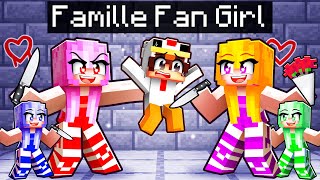 Adopté par une FAMILLE de FANGIRL sur Minecraft [upl. by Anole]