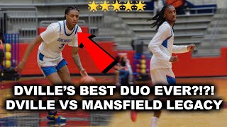 Dville best backcourt in school History Kayden Edwards and BJ Davis Duncanville vs Mansfield Legacy [upl. by Ecnerwal]