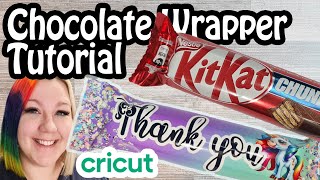 DIY Chocolate Wrapper Design Using Cricut Design Space [upl. by Church101]