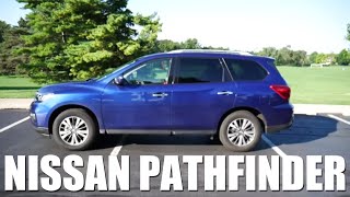 2018 Nissan Pathfinder SV with 4WD  review walk around and test drive  100 rental cars [upl. by Uke]