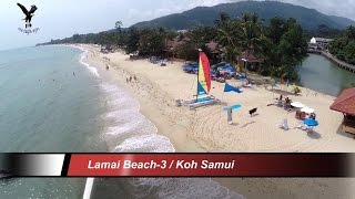 Lamai Beach 32015  Koh Samui Thailand overflown with my drone [upl. by Sungam]