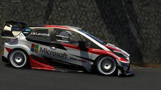 Assetto Corsa yaris WRC 17 irohazaka downhill [upl. by Ilam]