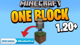 DESCARGA el mapa ONE BLOCK para Minecraft BEDROCK Y PE 120 [upl. by Edmondo528]