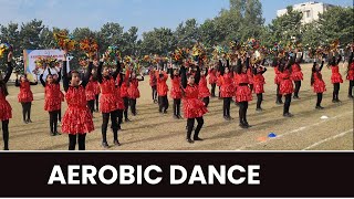 Aerobic dance Mmis Mullana school sports day dance [upl. by Aerdnael240]