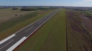 Nova pista do Aeroporto de Santo Ângelo será inaugurada neste domingo [upl. by Dutchman]