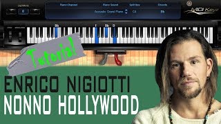 Nonno Hollywood PIANO TUTORIAL  Enrico Nigiotti How To Play [upl. by Enaht]