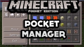 MCPE Pocket Manager Mod 0142  Too Many Items Mod  Minecraft PE Pocket Edition [upl. by Samuella]