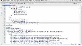 Web Development Tutorial  Retrieving and displaying XML data [upl. by Winthrop]