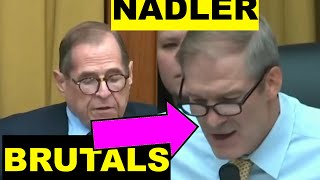 WOW JERRY NADLER DESTROYS JIM JORDAN TO FACE [upl. by Frazier654]