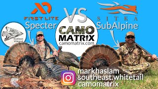 Compare First Lite Specter Vs Sitka SubAlpine hunting camo with deer vision and new backgrounds [upl. by Aldora]