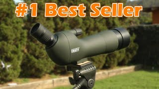 Amazons Best Selling Spotting Scope With Footage Emarth 2060x60AE Review [upl. by Skerl]