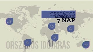 7 napos országos időjárás előrejelzés 0714  0720 [upl. by Yatzeck]