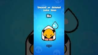 Unused and deleted voice lines brawlstars voicelines [upl. by Yelhs]