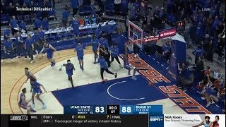 NCAAM 20200118 Utah State vs Boise State [upl. by Ula803]