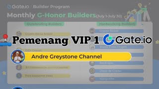 Ini dia 5 Pemenang terpilih yang mendapatkan VIP 1 Gateio [upl. by Ahsahtan]