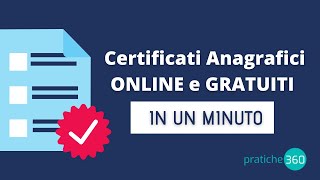 TUTORIAL Come Richiedere Certificati Anagrafici Online e Gratuitamente [upl. by Ecyob]