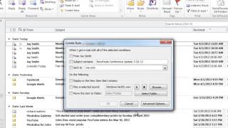 How to Create Spam Filter in Microsoft Outlook [upl. by Airamesor]