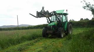 Deutz agroplus 70 vicon mower [upl. by Atnauqal]