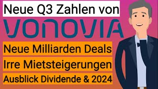 VONOVIA meldet Q3 Zahlen amp Neue Milliarden Deals 💰Dividende Portfolio Immo Werte amp mehr [upl. by Lambart737]